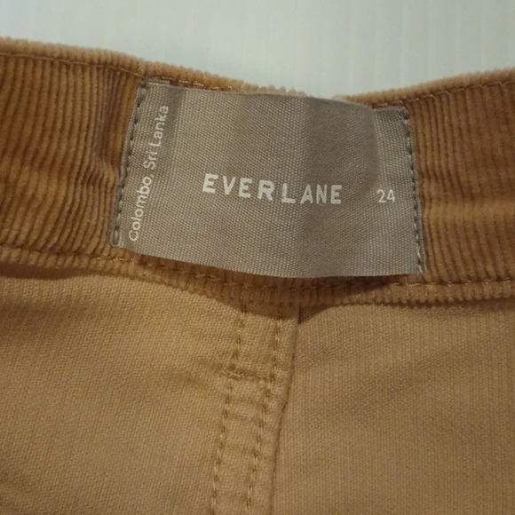 Everlane Tan Corduroy Baby Cord Cheeky Crop Straight Leg A12 - Picture 4 of 6